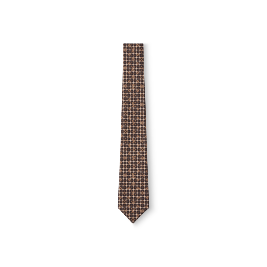 LOUIS VUITTON ブラウン ドット柄 ネクタイ louis-vuitton--